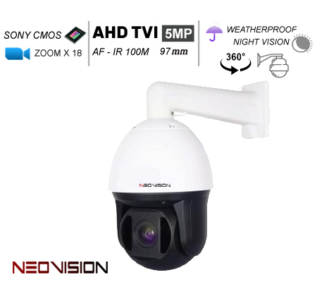 מצלמת אבטחה AHD TVI 18 PTZ 5MP