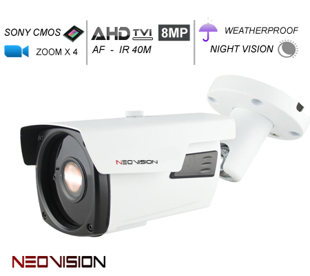 מצלמת אבטחה זום חשמלי AHD 8MP
