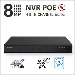 מכשיר הקלטה NVR POE 4K