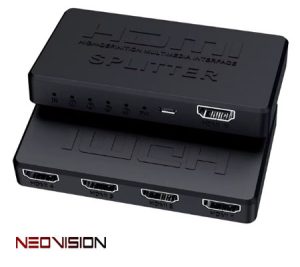 מפצל HDMI 4K ל 4 מסכים