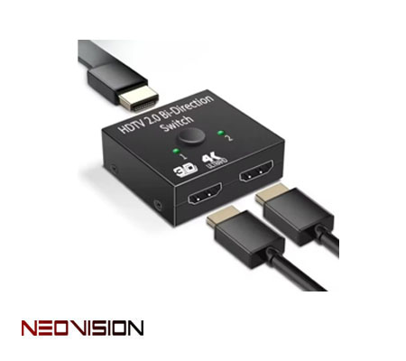 מתג HDMI 4K דו כיווני ל 2 מחשבים