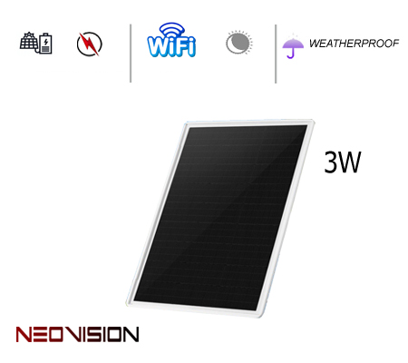 פאנל סולארי למצלמות 3W